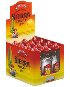 Sierra Tequila Blanco '38% vol' (12 x 40ml) - ALT